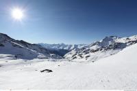 Photo Texture of Background Snowy Mountains